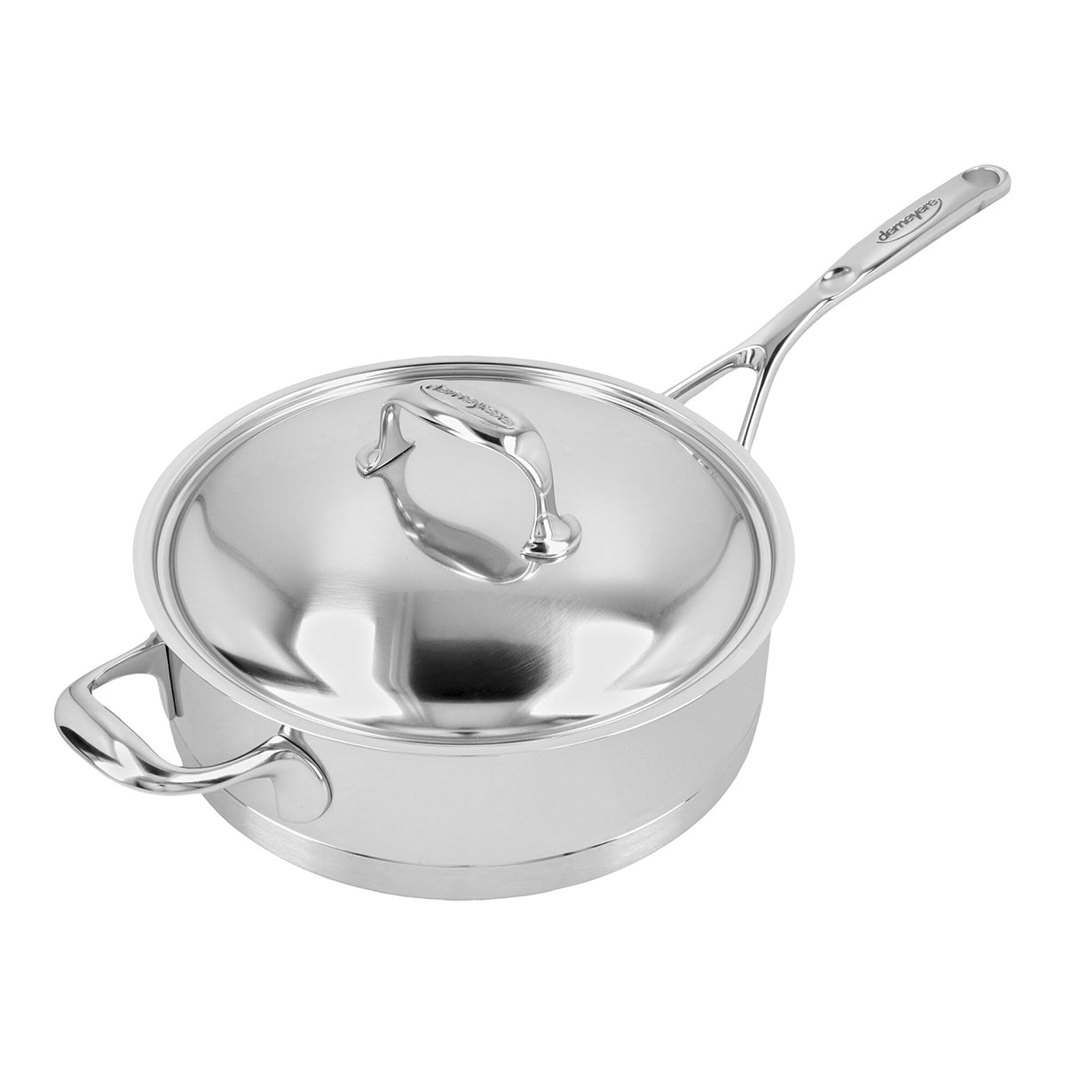 28cm Sautépanne med lokk, 4,8l, 18/10 rustfrit stål - DEMEYERE ATLANTIS 7 - SAUTÉPANNE - Me & Max AS