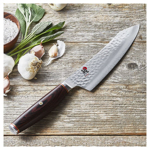 18cm Grønnsakskniv, SG2 (MC63) pulverstål, "Rocking" Santoku - MIYABI 6000MCT - KNIVER - Me & Max AS