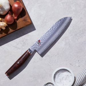 18cm Grønnsakskniv, SG2 (MC63) pulverstål, Santoku - MIYABI 6000MCT - KNIVER - Me & Max AS