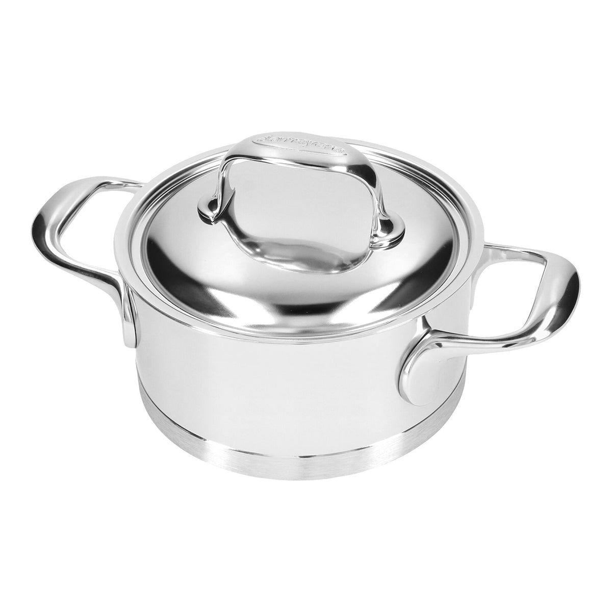20cm Gryte med lokk 3,0l, 18/10 rustfrit stål - DEMEYERE ATLANTIS 7 - GRYTE - Me & Max AS