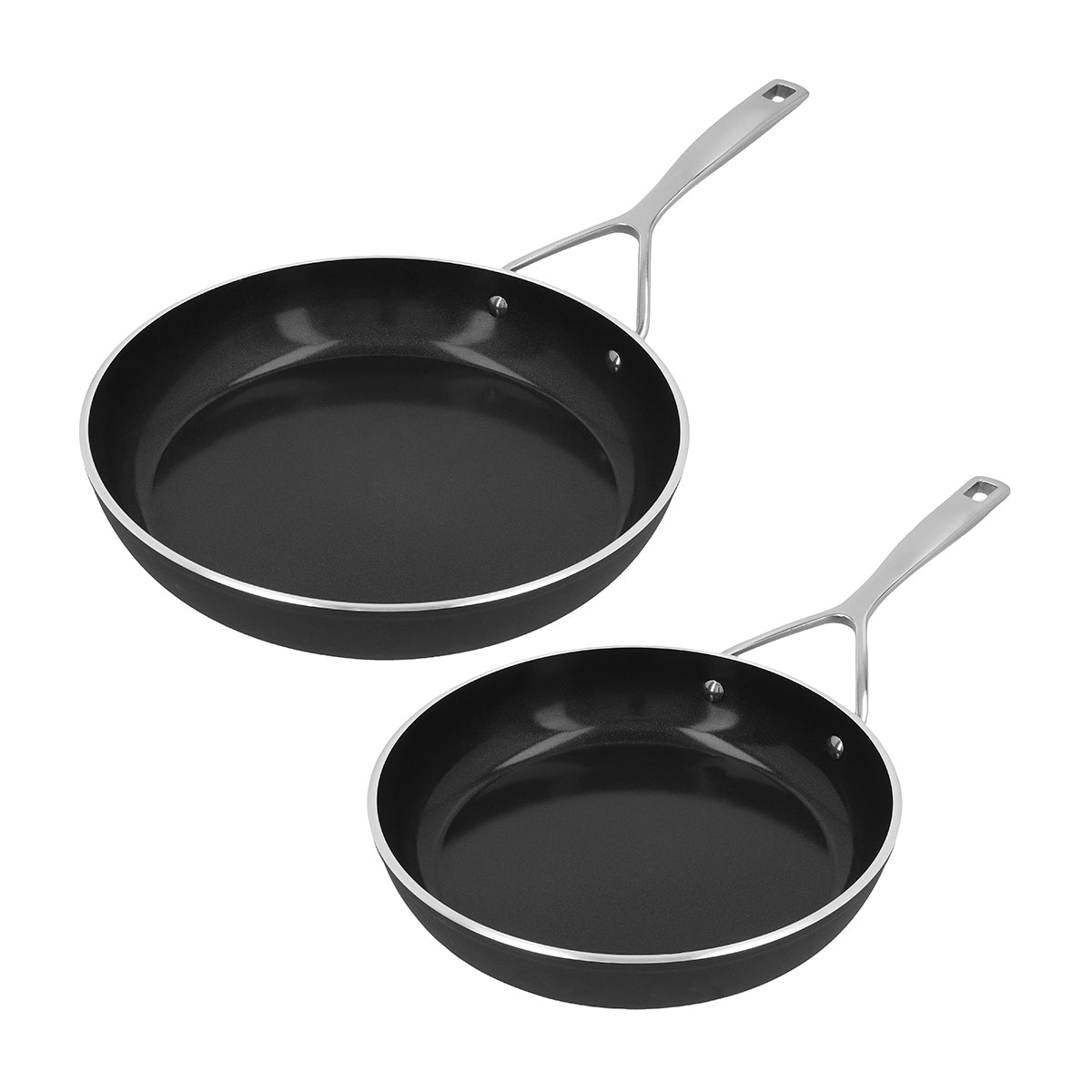 24 + 28 cm Stekepanne (sett), Ceraforce Aluminimum, Svart - DEMEYERE ALU PRO 5 - STEKEPANNE - Me & Max AS