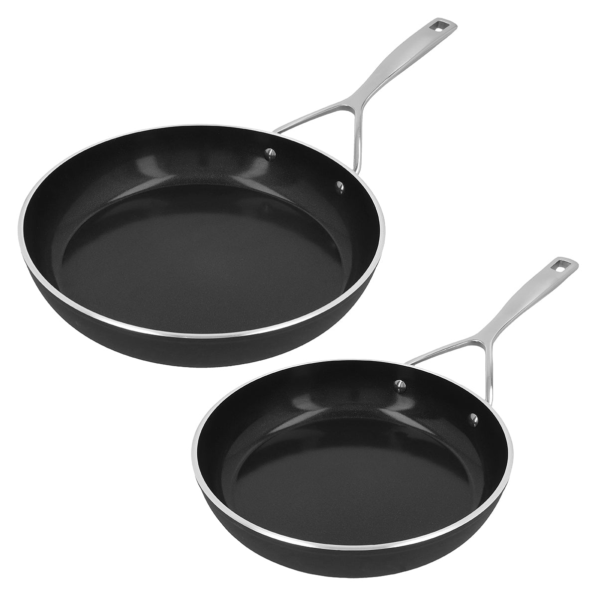24 + 28 cm Stekepanne (sett), Ceraforce Aluminimum, Svart - DEMEYERE ALU PRO 5 - STEKEPANNE - Me & Max AS