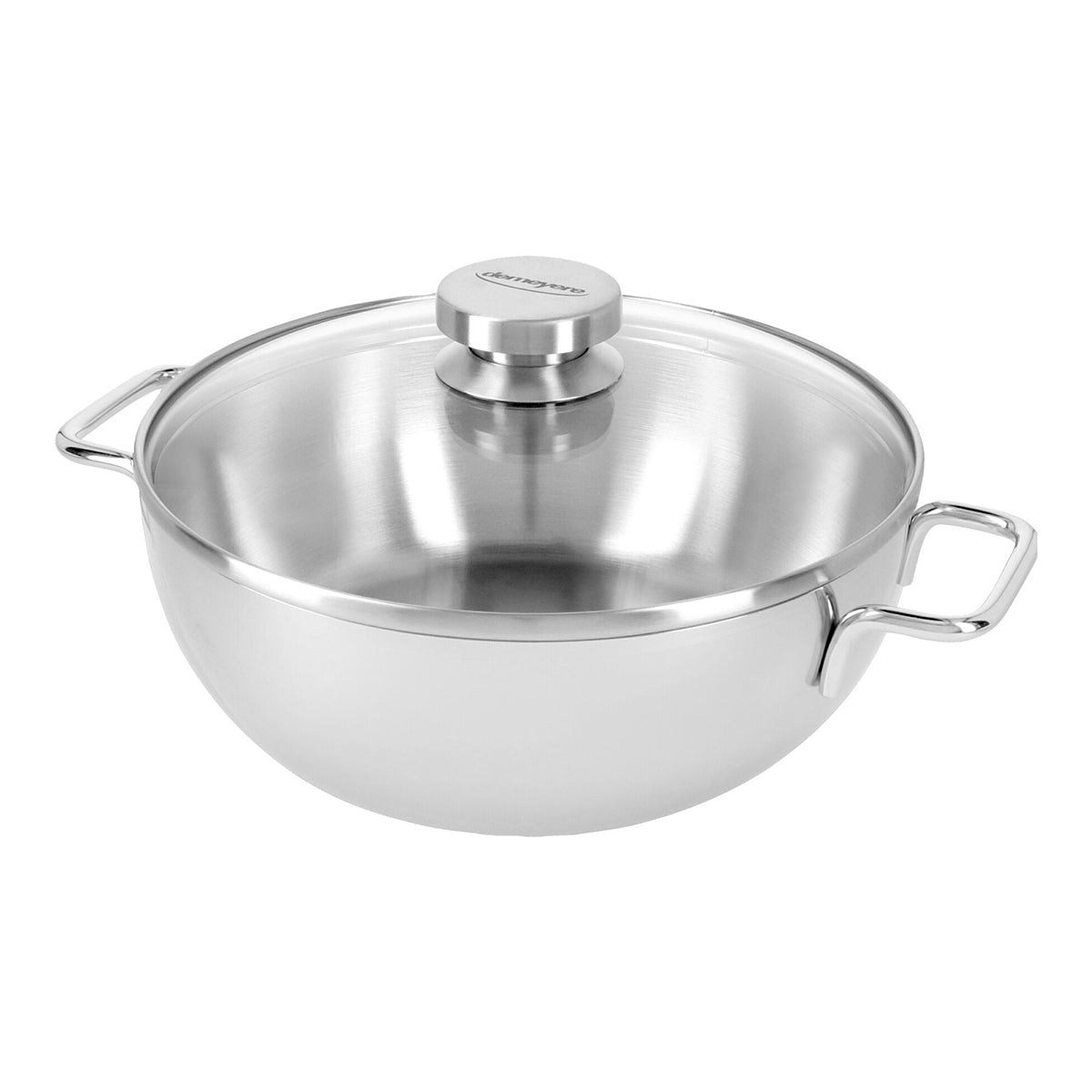 24cm Gryte (Konisk) med lokk 3,3l, 18/10 rustfrit stål - DEMEYERE APOLLO 7 - GRYTE - Me & Max AS