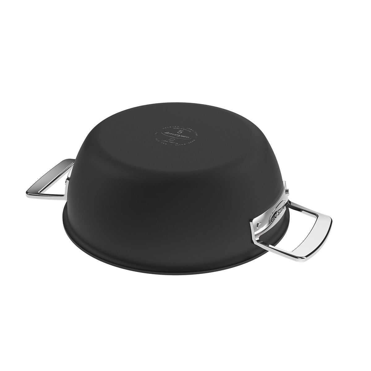 24cm Gryte (Konisk) med lokk 3,3l, 18/10 rustfrit stål - DEMEYERE BLACK 5 - GRYTE - Me & Max AS