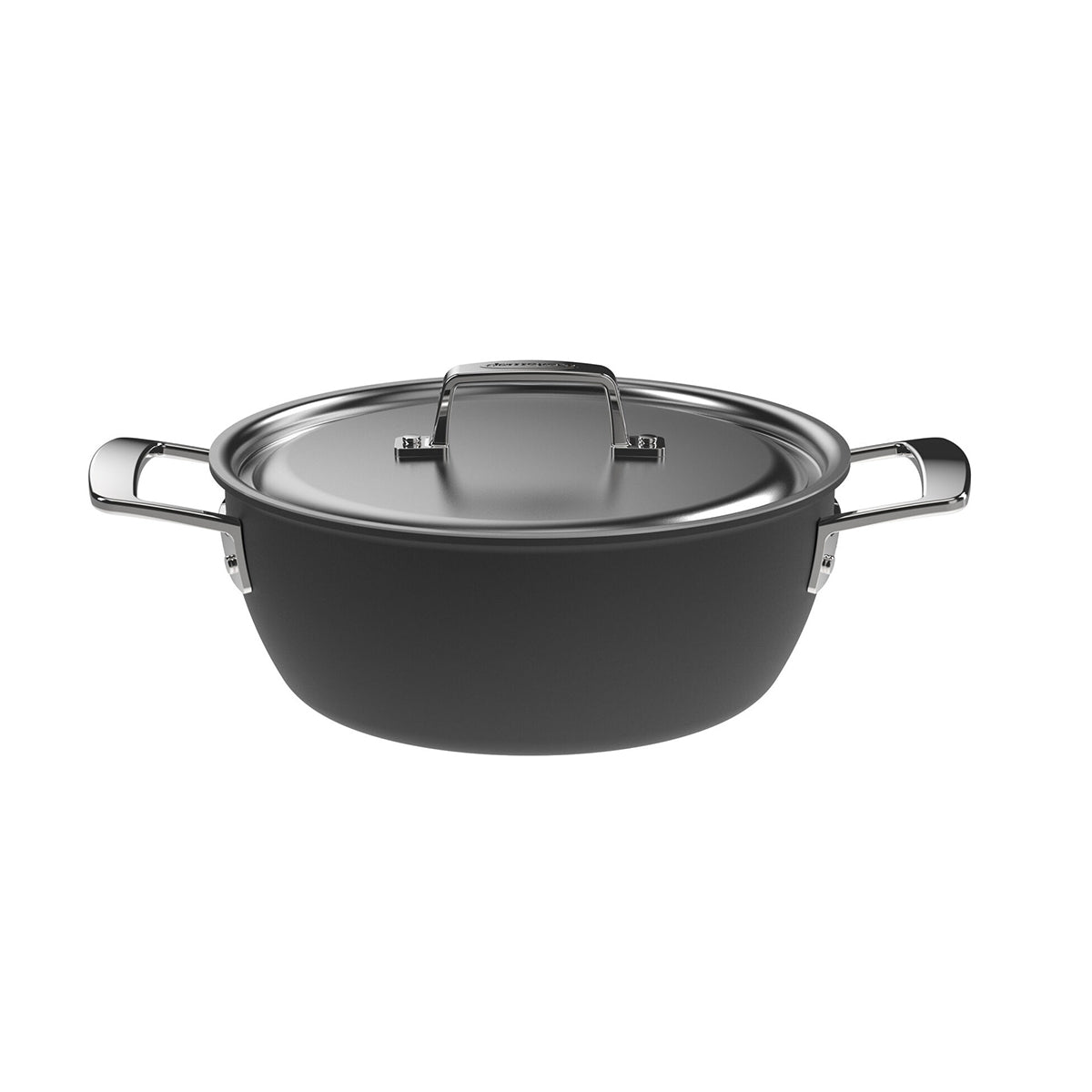 24cm Gryte (Konisk) med lokk 3,3l, 18/10 rustfrit stål - DEMEYERE BLACK 5 - GRYTE - Me & Max AS