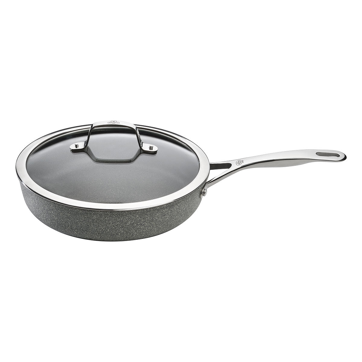 28cm Traktørpanne med lokk, aluminium, titanforsterket keramisk non - stick - belegg - BALLARINI - STEKEPANNE - Me & Max AS