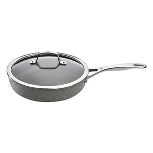 28cm Traktørpanne med lokk, aluminium, titanforsterket keramisk non - stick - belegg - BALLARINI - STEKEPANNE - Me & Max AS
