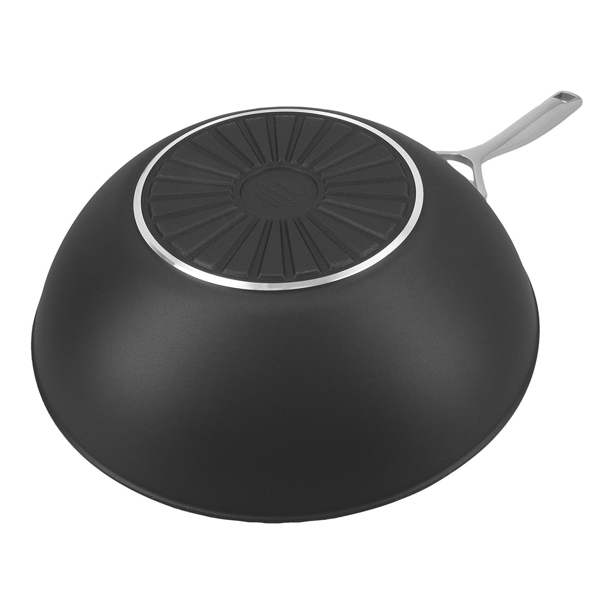 30 cm Wok, flat bunn, Ceraforce Aluminimum, Svart - DEMEYERE ALU PRO 5 - STEKEPANNE - Me & Max AS