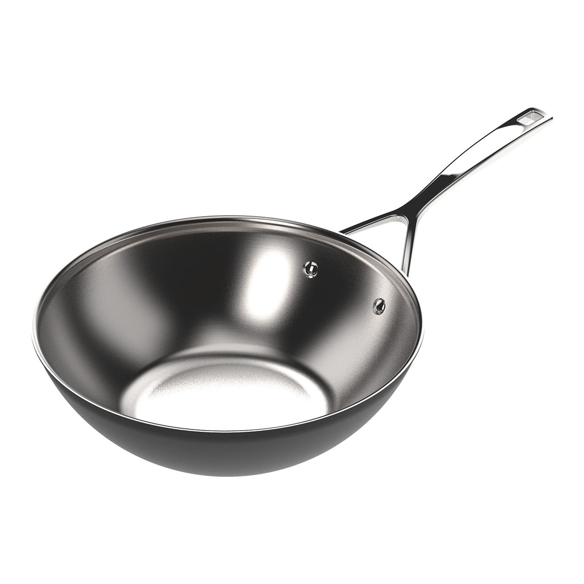 30cm Wok, 18/10 rustfrit stål - DEMEYERE BLACK 5 - GRYTE - Me & Max AS