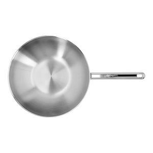 30cm Wok med flat bunn, 3,0l, 18/10 rustfrit stål - DEMEYERE APOLLO 7 - WOK - Me & Max AS