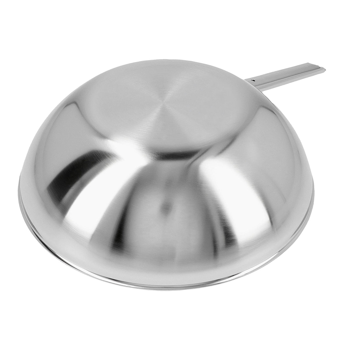 30cm Wok med flat bunn, 3,0l, 18/10 rustfrit stål - DEMEYERE APOLLO 7 - WOK - Me & Max AS