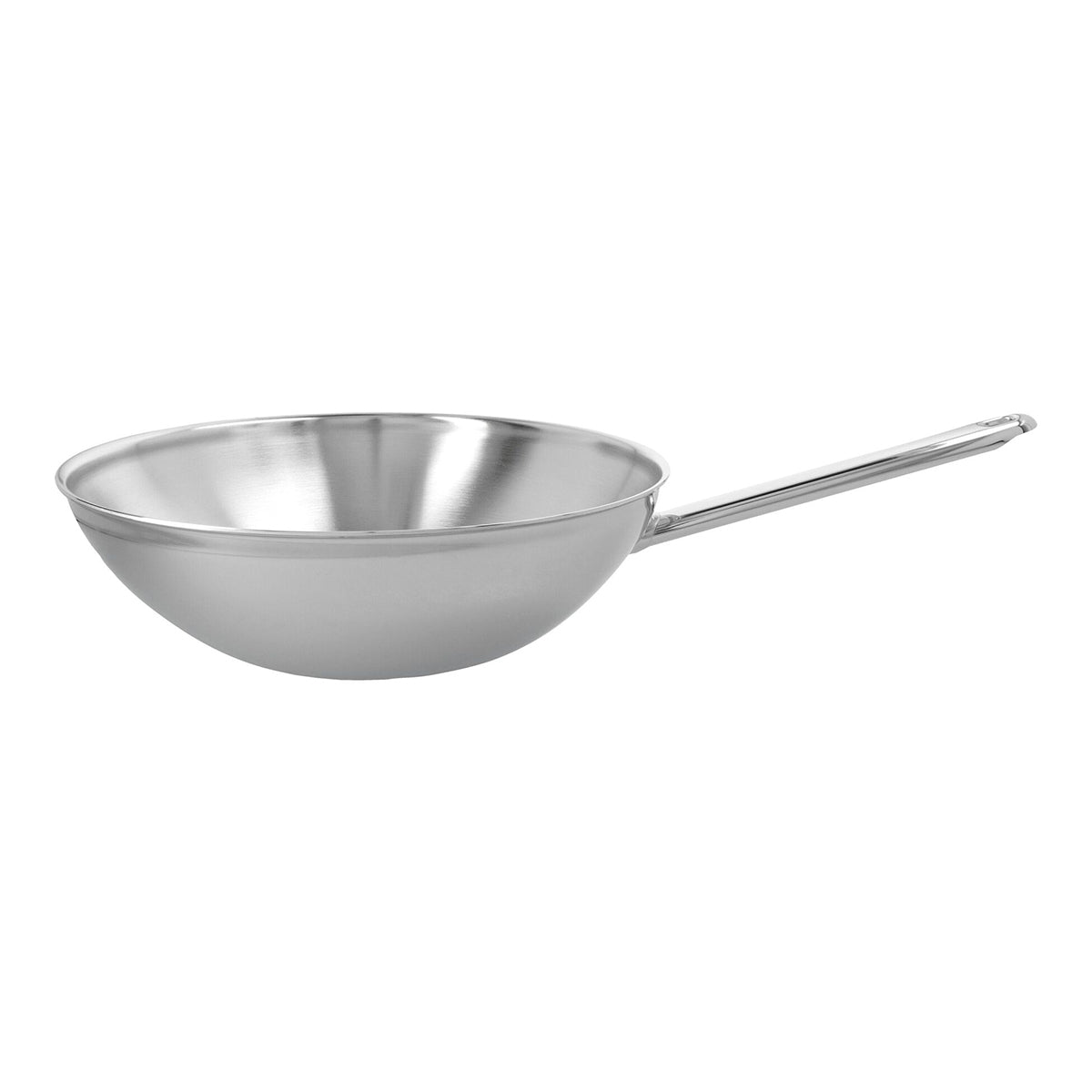 30cm Wok med flat bunn, 3,0l, 18/10 rustfrit stål - DEMEYERE APOLLO 7 - WOK - Me & Max AS