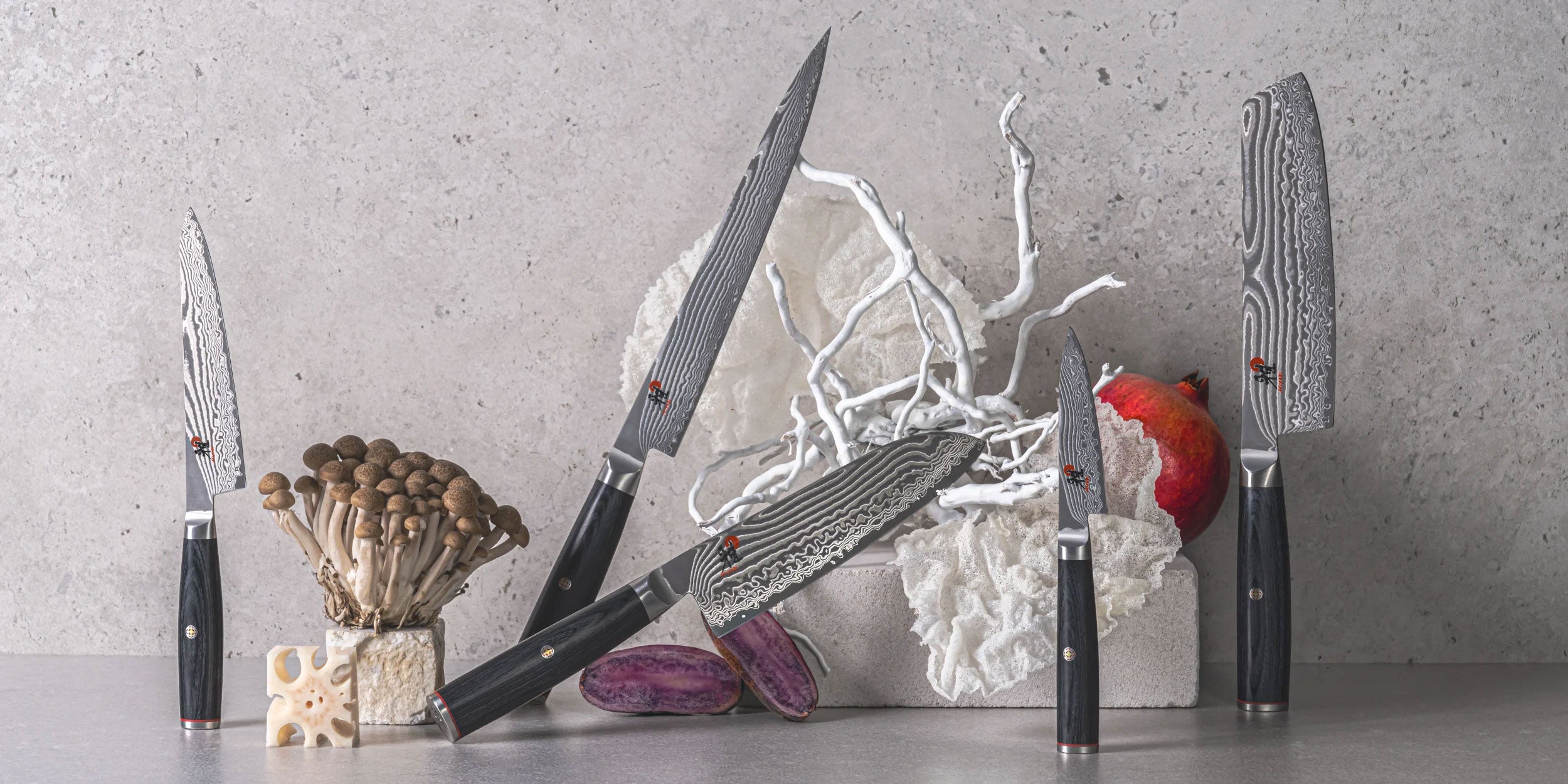 Samling av MIYABI Kaizen II 5000FC kniver - Me & Max AS