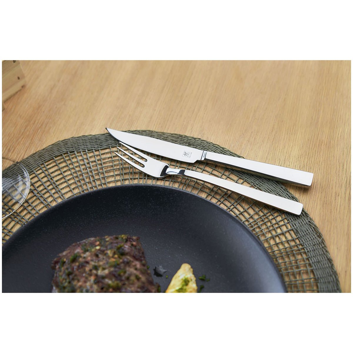 Bestikksett Biffkniver og - gafler, 6 x 2stk, 18/10 stål - ZWILLING BESTIKK - BESTIKK - Me & Max AS