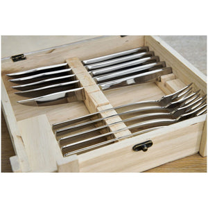 Bestikksett Biffkniver og - gafler, 6 x 2stk, 18/10 stål - ZWILLING BESTIKK - BESTIKK - Me & Max AS