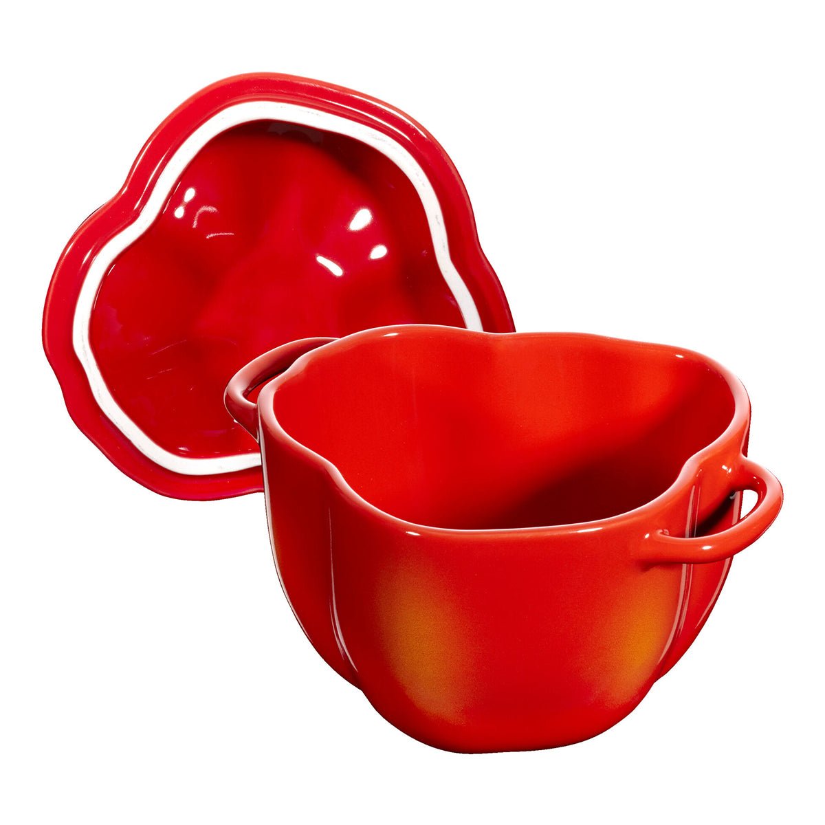 Cocotte 11 cm, paprika, oransje - rød, keramikk - STAUB CERAMIC 🇫🇷 - KERAMIKK - Me & Max AS