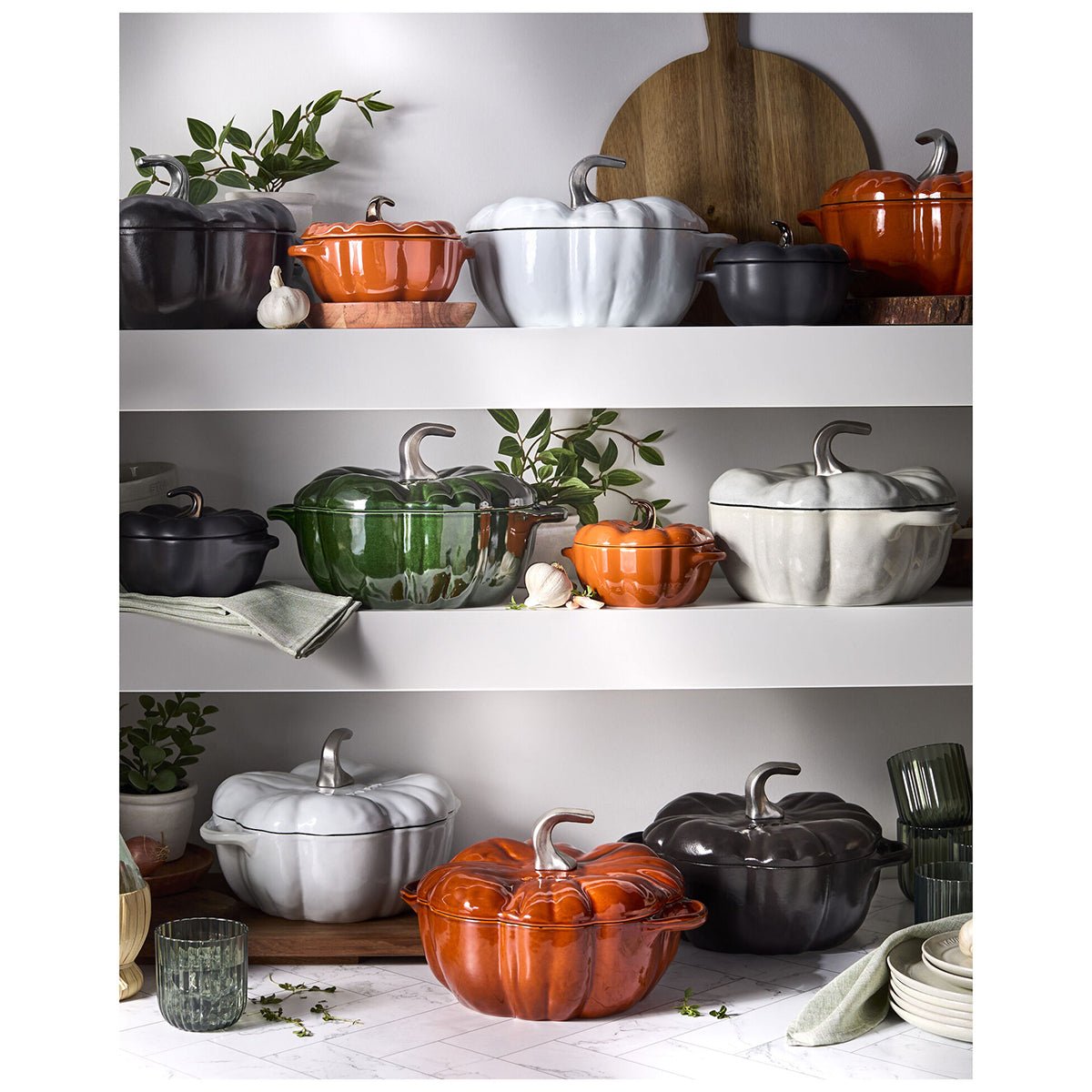 Cocotte 15 cm, gresskar, svart, keramikk - STAUB CERAMIC 🇫🇷 - KERAMIKK - Me & Max AS