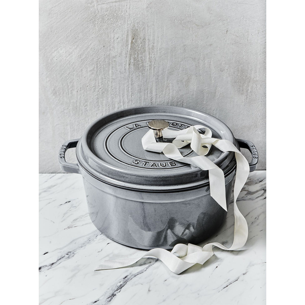 Cocotte Gryte 10cm / 0,25l, Rund, Grafittgrå, Støpejern - STAUB 🇫🇷 - GRYTE - Me & Max AS