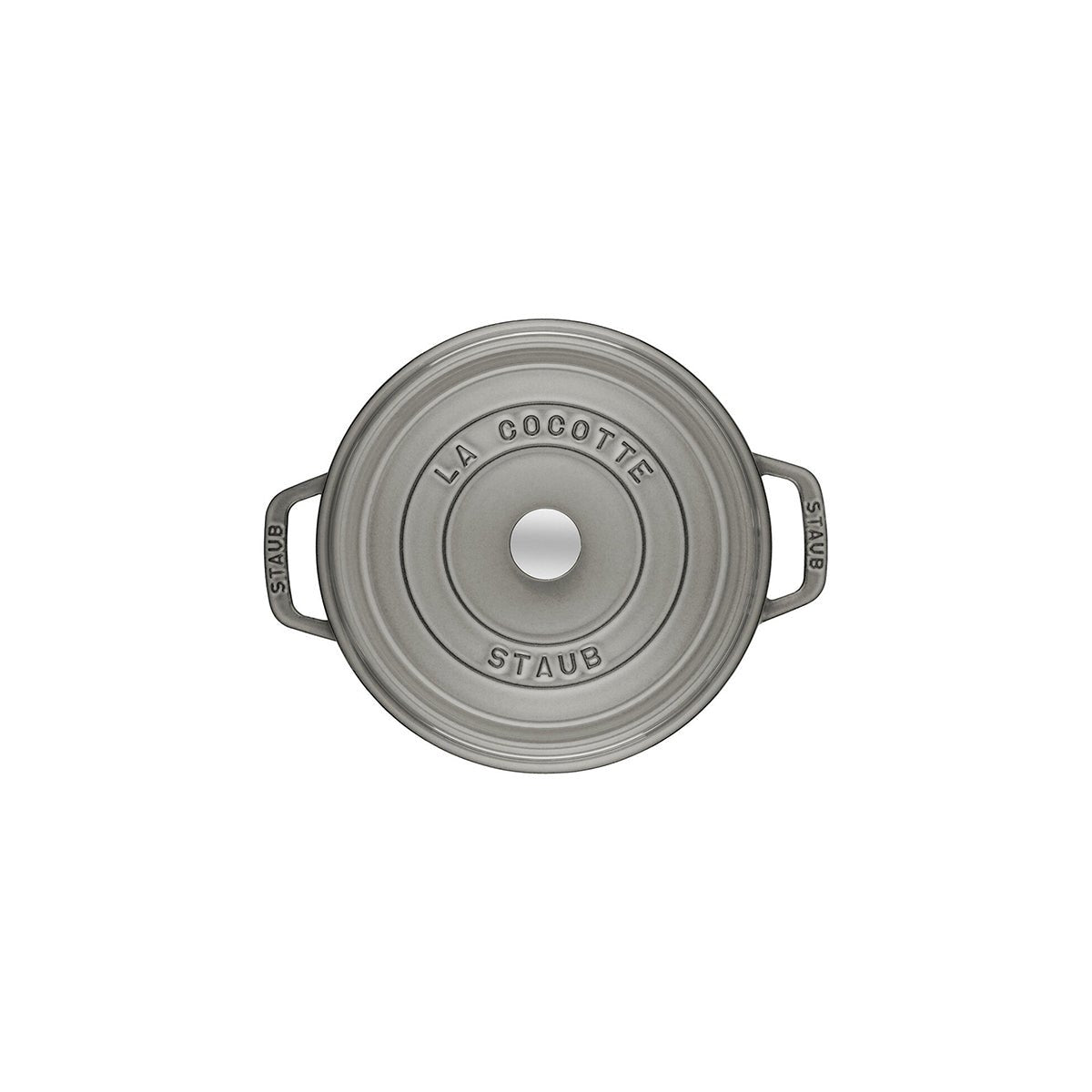 Cocotte Gryte 10cm / 0,25l, Rund, Grafittgrå, Støpejern - STAUB 🇫🇷 - GRYTE - Me & Max AS