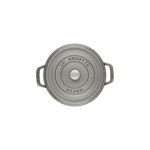 Cocotte Gryte 10cm / 0,25l, Rund, Grafittgrå, Støpejern - STAUB 🇫🇷 - GRYTE - Me & Max AS