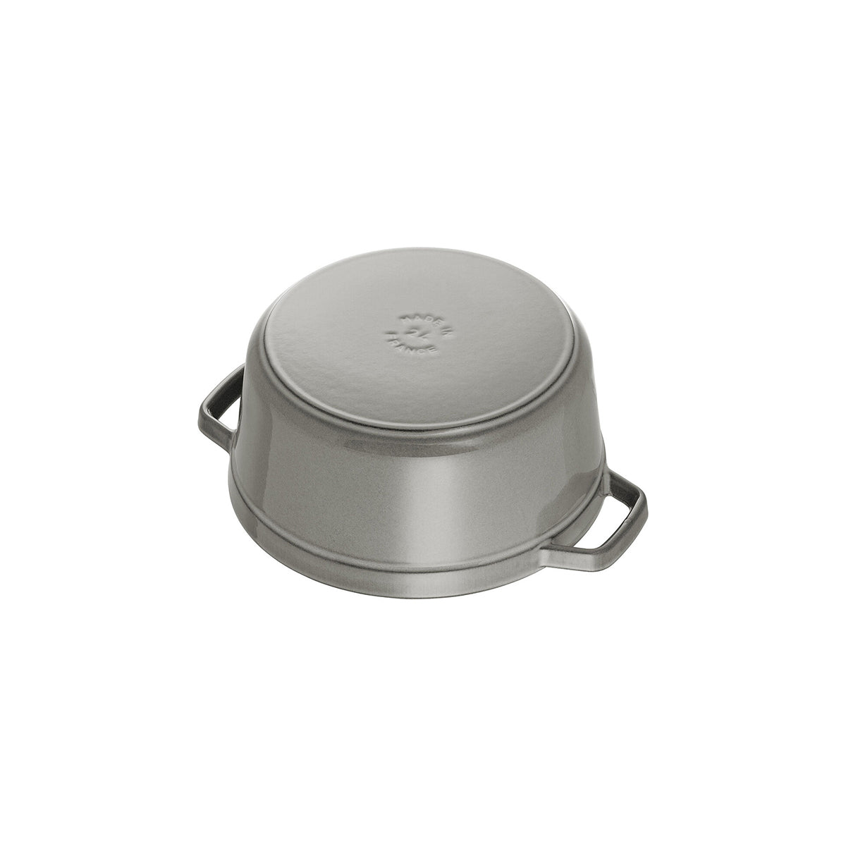 Cocotte Gryte 10cm / 0,25l, Rund, Grafittgrå, Støpejern - STAUB 🇫🇷 - GRYTE - Me & Max AS