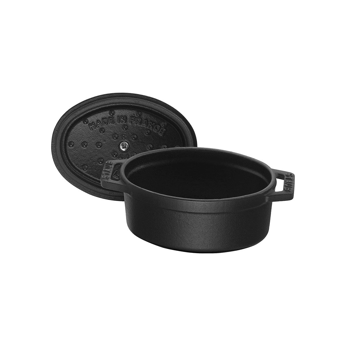 Cocotte Gryte 15 cm / 0,60l, Oval, Svart, Støpejern - STAUB 🇫🇷 - GRYTE - Me & Max AS