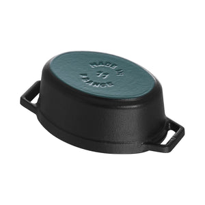Cocotte Gryte 15 cm / 0,60l, Oval, Svart, Støpejern - STAUB 🇫🇷 - GRYTE - Me & Max AS