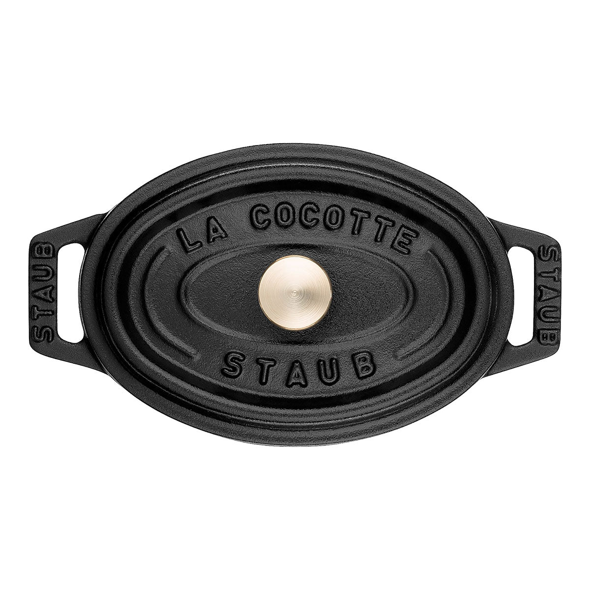 Cocotte Gryte 15 cm / 0,60l, Oval, Svart, Støpejern - STAUB 🇫🇷 - GRYTE - Me & Max AS