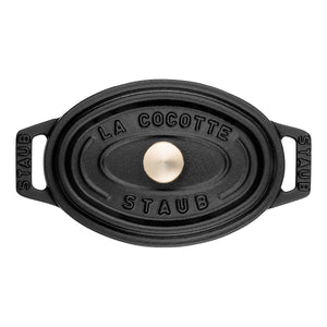 Cocotte Gryte 15 cm / 0,60l, Oval, Svart, Støpejern - STAUB 🇫🇷 - GRYTE - Me & Max AS