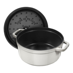 Cocotte Gryte 18cm / 1,7l, Rund, White Truffle, Støpejern - STAUB 🇫🇷 - GRYTE - Me & Max AS