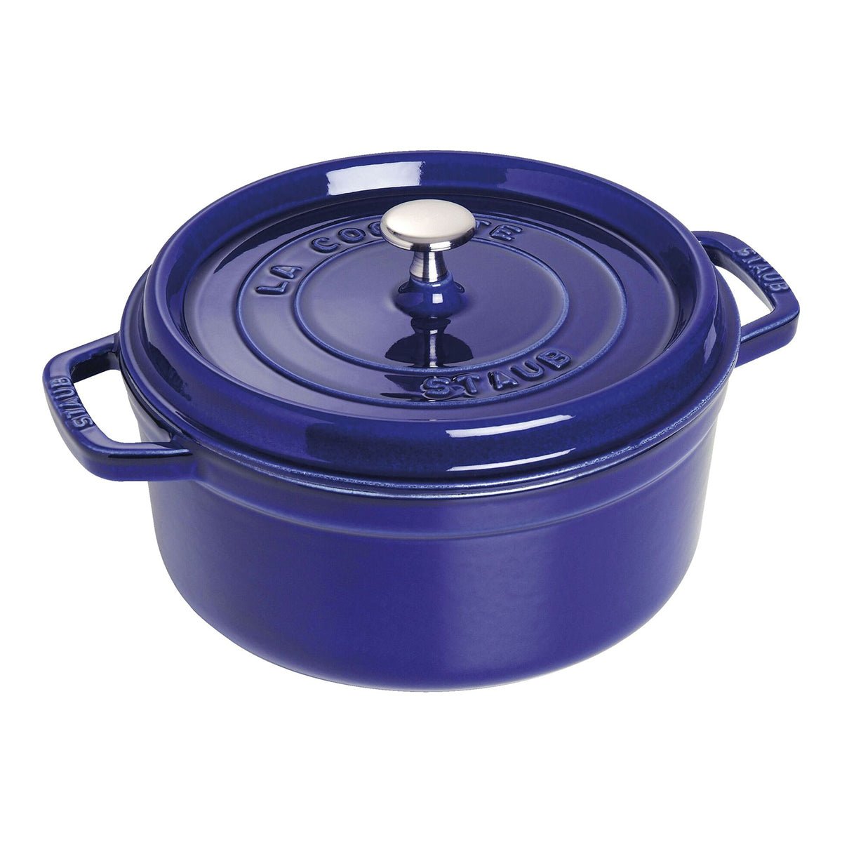 Cocotte Gryte 26cm / 5,2l, Rund, Mørkeblå, Støpejern - STAUB 🇫🇷 - GRYTE - Me & Max AS