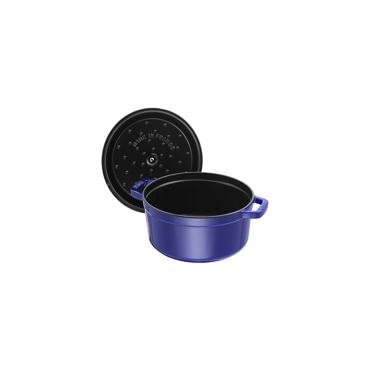 Cocotte Gryte 26cm / 5,2l, Rund, Mørkeblå, Støpejern - STAUB 🇫🇷 - GRYTE - Me & Max AS