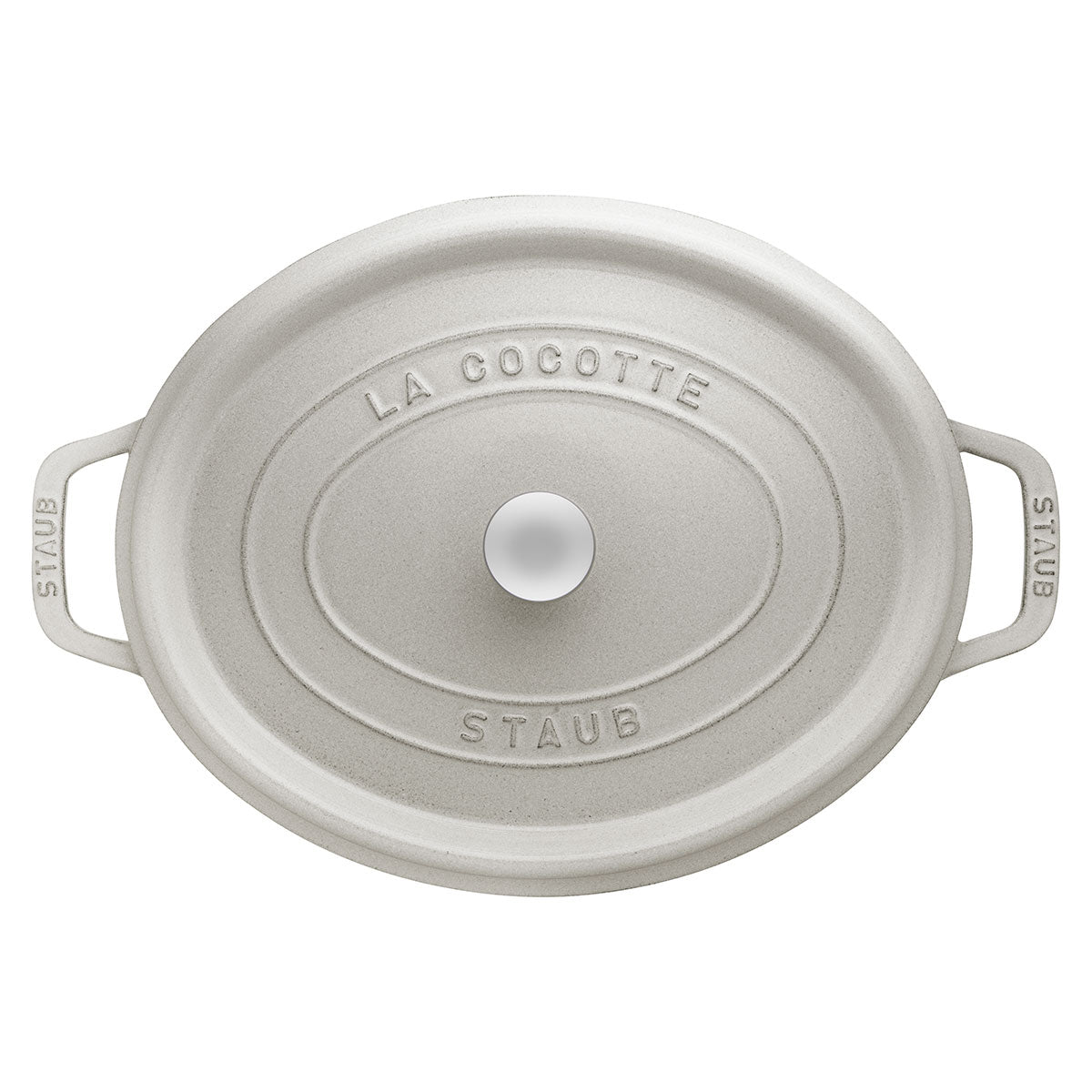 Cocotte Gryte 27 cm / 3,2l, Oval, White Truffle, Støpejern - STAUB 🇫🇷 - GRYTE - Me & Max AS