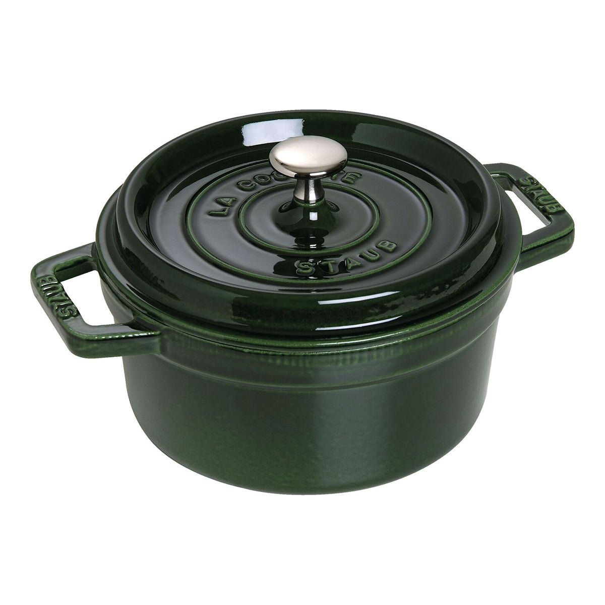 Cocotte Gryte 28cm / 6,7l, Rund, Basilikumgrønn, Støpejern - STAUB 🇫🇷 - GRYTE - Me & Max AS