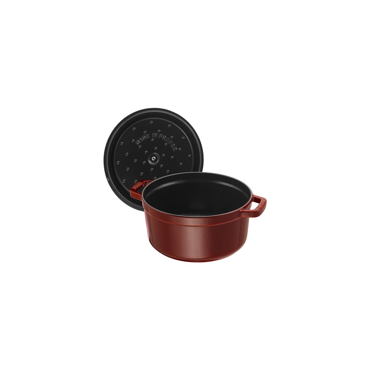 Cocotte Gryte 28cm / 6,7l, Rund, Grenadine, Støpejern - STAUB 🇫🇷 - GRYTE - Me & Max AS