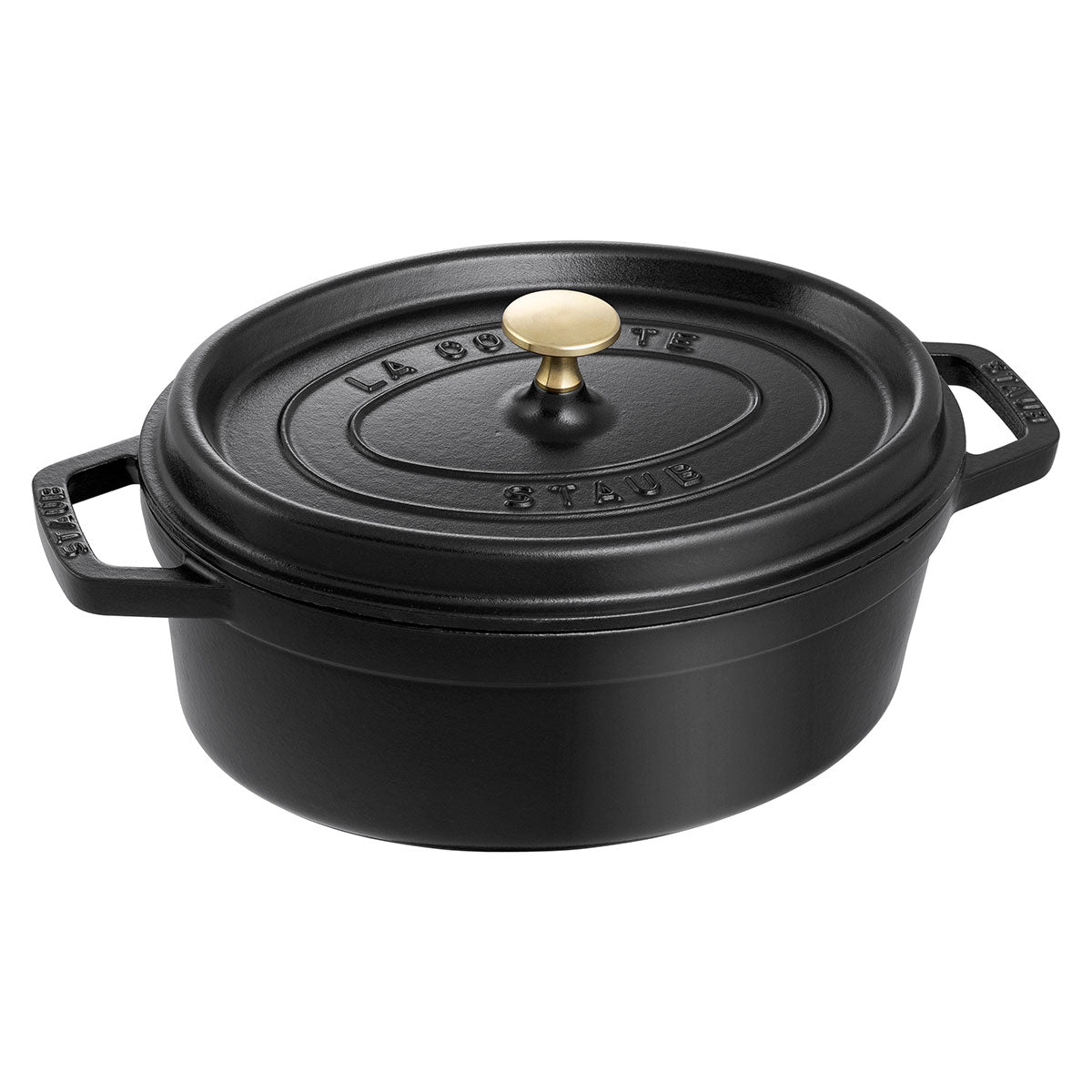 Cocotte Gryte 41 cm / 12,0l, Oval, Svart, Støpejern - STAUB 🇫🇷 - GRYTE - Me & Max AS