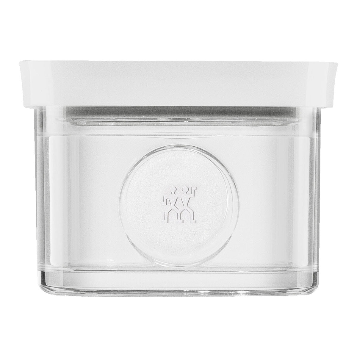 CUBE oppbevaringsboks S, gjennomsiktig / hvit - F&S CUBE - VAKUUM - Me & Max AS