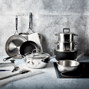 Demeyere Atlantis 7 Gryte med lokk, Konisk (4,8L / 28cm) - Rustfritt Stål - GRYTE - Me & Max AS