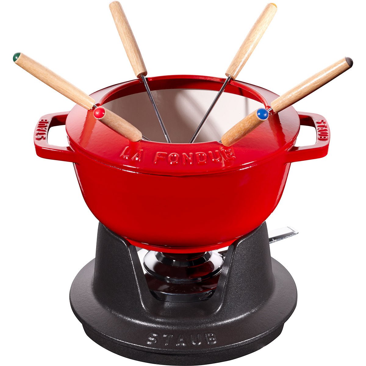 Fondue - sett 16 cm, kirsebærrød - STAUB 🇫🇷 - FONDUE - Me & Max AS