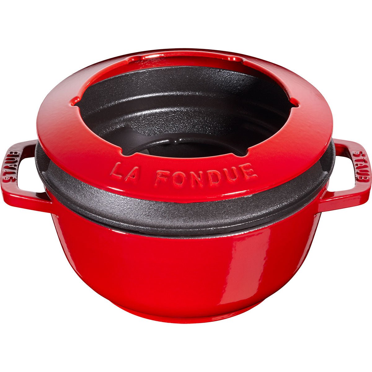 Fondue - sett 16 cm, kirsebærrød - STAUB 🇫🇷 - FONDUE - Me & Max AS