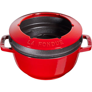 Fondue - sett 16 cm, kirsebærrød - STAUB 🇫🇷 - FONDUE - Me & Max AS