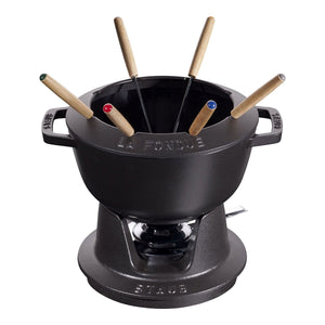 Fondue - sett 16 cm, svart - STAUB 🇫🇷 - FONDUE - Me & Max AS