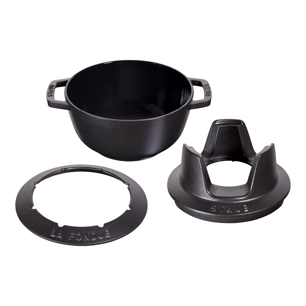 Fondue - sett 16 cm, svart - STAUB 🇫🇷 - FONDUE - Me & Max AS