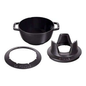 Fondue - sett 16 cm, svart - STAUB 🇫🇷 - FONDUE - Me & Max AS