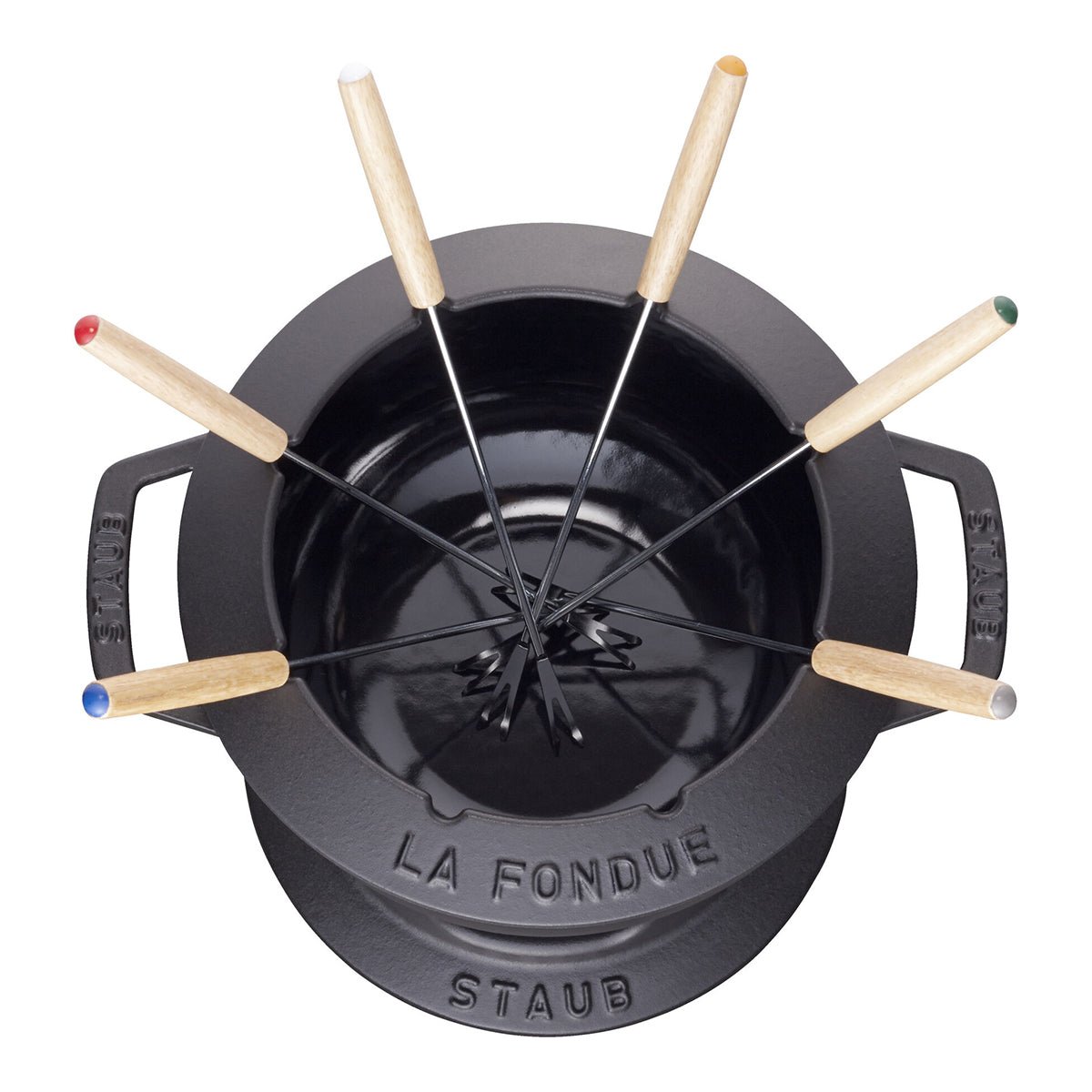 Fondue - sett 16 cm, svart - STAUB 🇫🇷 - FONDUE - Me & Max AS
