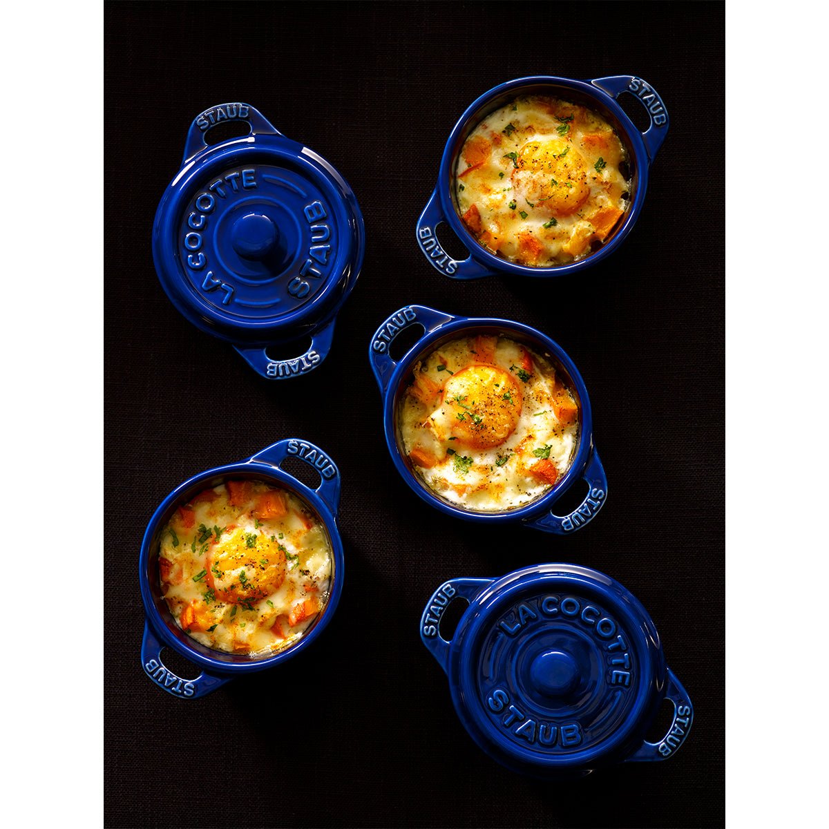 Mini Cocotte, 10 cm, blå, keramikk - STAUB CERAMIC 🇫🇷 - KERAMIKK - Me & Max AS