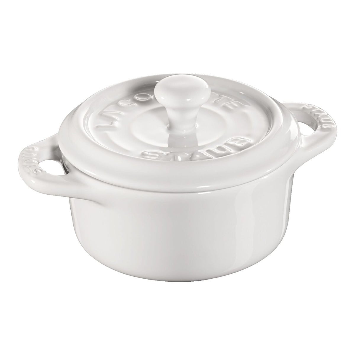 Mini Cocotte, 10 cm, hvit, keramikk - STAUB CERAMIC 🇫🇷 - KERAMIKK - Me & Max AS