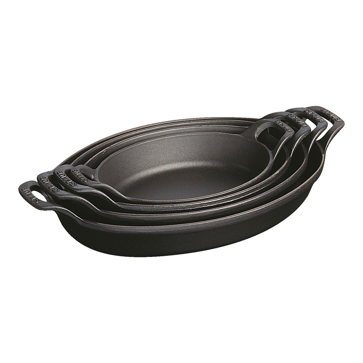 Ovnsform 21cm, oval, svart, støpejern - STAUB OVNSFORM 🇫🇷 - KERAMIKK - Me & Max AS