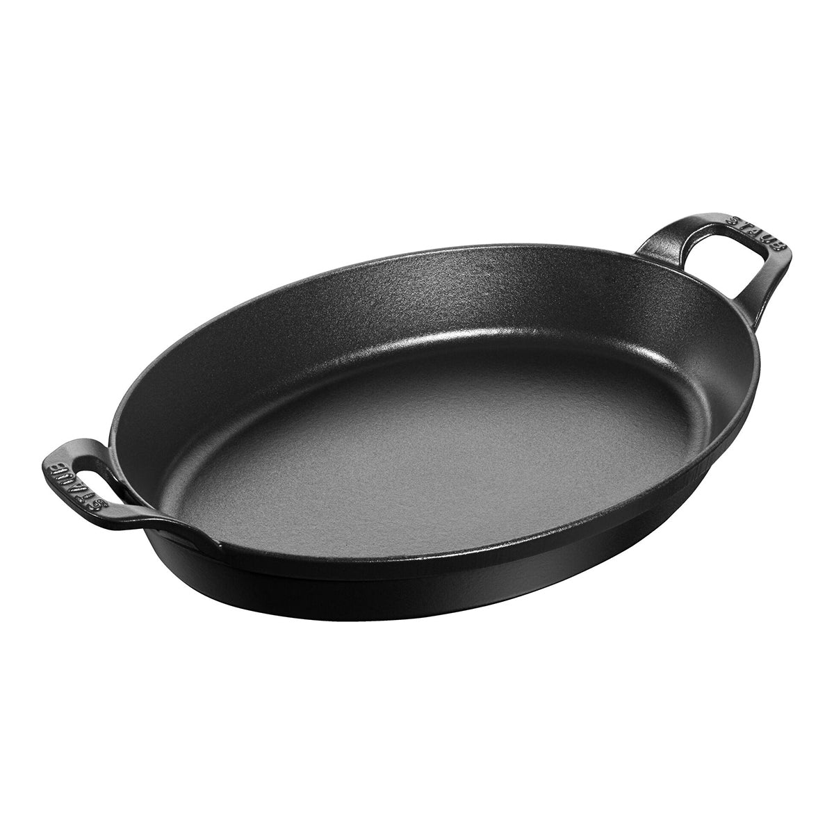 Ovnsform 32cm, oval, svart, støpejern - STAUB OVNSFORM 🇫🇷 - KERAMIKK - Me & Max AS
