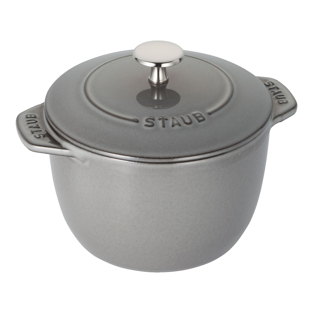 Ris - Cocotte 16cm / 1,7l, Rund, grafittgrå, Støpejern - STAUB 🇫🇷 - GRYTE - Me & Max AS